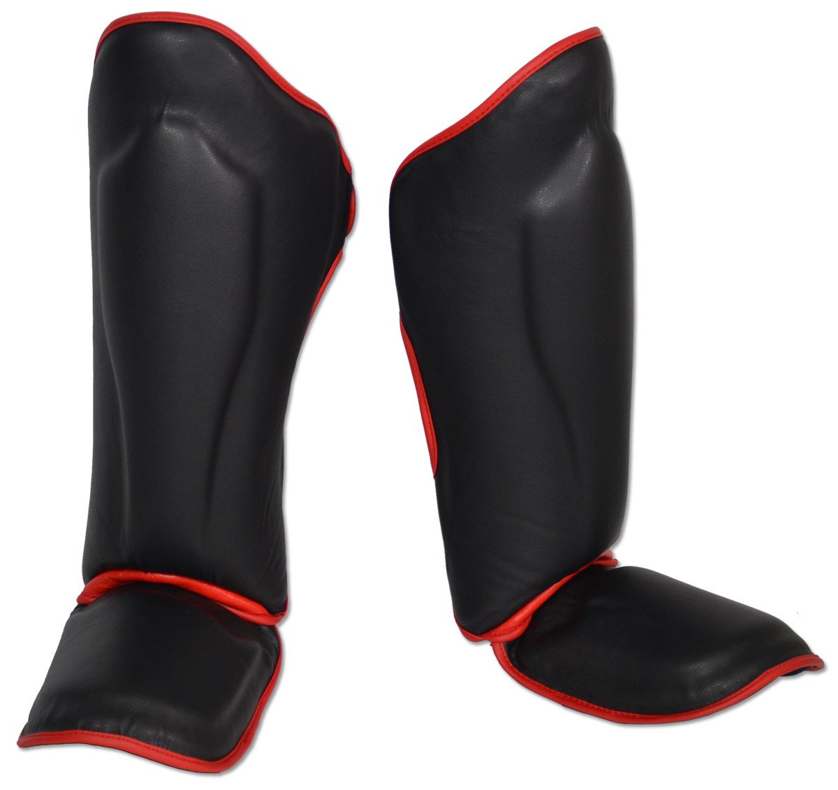 Muay Thai Shin Guards – Genuine Leather – Black  OEM Sports Equipment Manufacturer